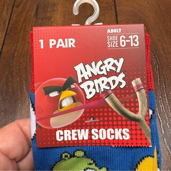 3/$20 Crazy Socks Angry Birds for Men & Women Cozy Funny Gift for Game Lovers - Picture 6 of 6